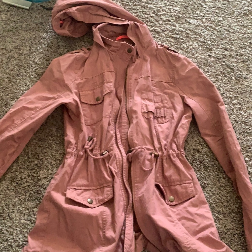 Pink utility jacket